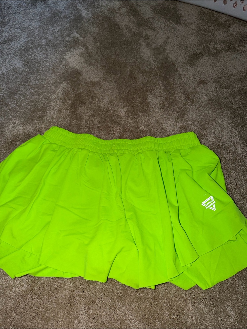 Neon Lime Women's Athletic Shorts - Unbranded